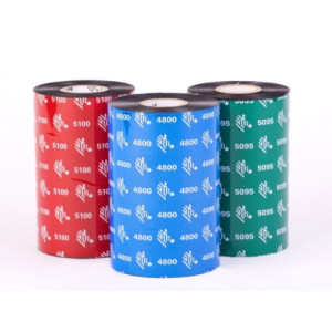 Zebra Wax Ribbon 2300 83mmx300m black thermal transfer...