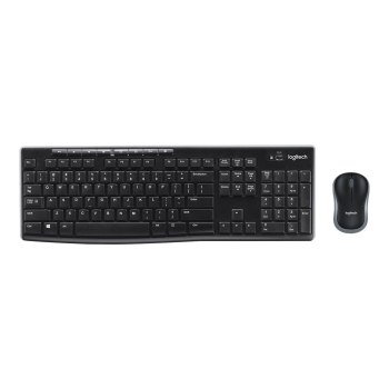 Logitech LGT-MK270-US - Standard - Senza fili - RF Wireless - QWERTY - Nero - Mouse incluso