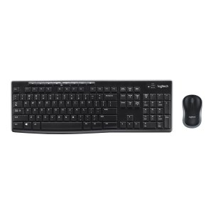 Logitech LGT-MK270-US - Standard - Senza fili - RF Wireless - QWERTY - Nero - Mouse incluso