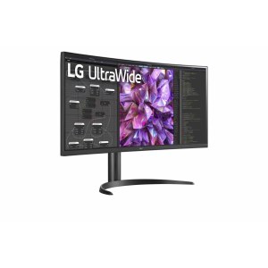 LG UltraWide 34WQ75X-B - LED-Monitor - gebogen - 86.72 cm (34") - 3440 x 1440 UWQHD - IPS - 400 cd/m² - 1000:1 - HDR10 - 5 ms - 2xHDMI, DisplayPort, USB-C - Lautsprecher - Schwarz