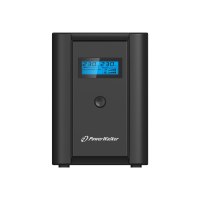 PowerWalker VI 2200 LCD/FR - USV - Wechselstrom 230 V - 1200 Watt - 2200 VA 9 Ah - USB - Ausgangsanschlüsse: 4 - Schwarz