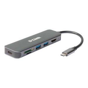 D-Link DUB-2327 - docking station - USB-C / Thunderbolt 3