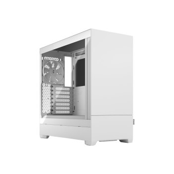 Fractal Design Pop Silent - Tower - ATX - Seitenteil mit Fenster (gehärtetes Glas) - keine Spannungsversorgung (ATX) - White TG Clear Tint - USB/Audio