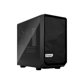 Fractal Design Meshify 2 Nano - Mini-ITX Tower (gehärtetes Glas) - keine Spannungsversorgung (ATX) - Black TG Dark Tint - USB/Audio - für Aspect 12 RGB PWM; Ion+ 2 Platinum; Lumen S24 RGB