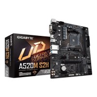 Gigabyte A520M S2H - 1.0 - Motherboard - micro ATX - Socket AM4 - AMD A520 Chipsatz - USB 3.2 Gen 1 - Gigabit LAN - Onboard-Grafik (CPU erforderlich)