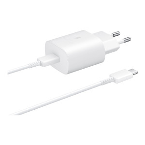 Samsung Caricatore da parete a ricarica rapida EP-TA800 - Alimentazione - 25 Watt - 3 A - Ricarica ultra rapida (24 pin USB-C)