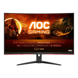 AOC Gaming C32G2ZE - LED-Monitor - Gaming - gebogen - 81.3 cm (32")