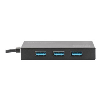 DIGITUS Hub USB 3.0 per ufficio, 4 porte