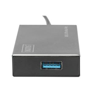 DIGITUS Hub USB 3.0 per ufficio, 4 porte