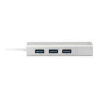 DIGITUS USB 3.0 3-Port Hub & Gigabit LAN-Adapter