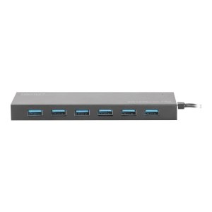 DIGITUS Hub USB 3.0 per ufficio, 7 porte