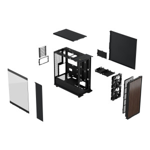 Fractal Design North - Mid tower - ATX - Seitenteil mit Fenster (getöntes Glas)