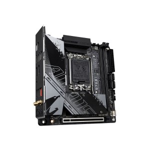 Gigabyte AORUS B760I PRO DDR4 - 1.0 - Motherboard - Mini-ITX - LGA1700-Sockel - B760 Chipsatz - USB 3.2 Gen 1, USB 3.2 Gen 2, USB-C 3.2 Gen2, USB-C 3.2 Gen 1 - 2.5 Gigabit LAN, Wi-Fi 6, Bluetooth - Onboard-Grafik (CPU erforderlich)