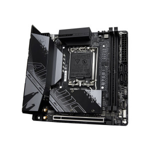 Gigabyte AORUS B760I PRO DDR4 - 1.0 - Motherboard - Mini-ITX - LGA1700-Sockel - B760 Chipsatz - USB 3.2 Gen 1, USB 3.2 Gen 2, USB-C 3.2 Gen2, USB-C 3.2 Gen 1 - 2.5 Gigabit LAN, Wi-Fi 6, Bluetooth - Onboard-Grafik (CPU erforderlich)