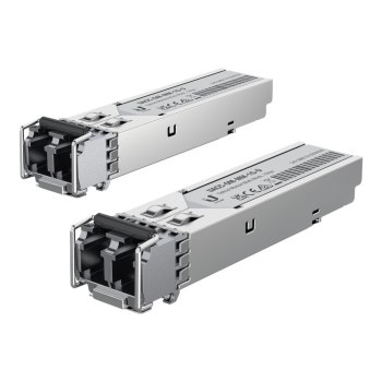 Ubiquiti UACC-OM-MM-1G-D - SFP (Mini-GBIC)-Transceiver-Modul - 1GbE - LC Multi-Mode - bis zu 550 m - 850 nm (Packung mit 2)