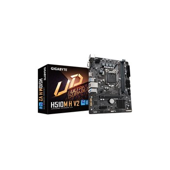 Gigabyte H510M H V2 - Intel - LGA 1200 (Socket H5) - Intel® Celeron® - Intel® Core™ i3 - Intel® Core™ i5 - Intel® Core™ i7 - Intel® Core™ i9 - Intel® Pentium® - LGA 1200 (Socket H5) - DDR4-SDRAM - 64 GB