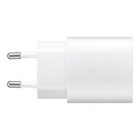 Samsung EP-TA800 - Netzteil - 25 Watt - 3 A - SFC (24 pin USB-C) - weiß - für Galaxy A20, A50, A70, A8s, M30, M40, Note10, S20, S20 5G, S20+ 5G, Z Flip, Z Flip 5G