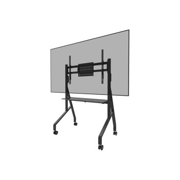 Neomounts FL50-525BL1 - Wagen - robust - für Flachbildschirm - Bodenständer - verriegelbar - Stahl - Schwarz - Bildschirmgröße: 139.7-218.4 cm (55"-86")