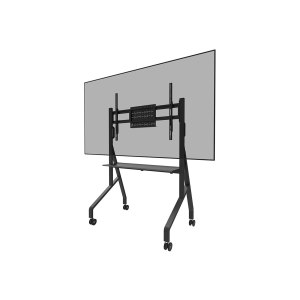 Neomounts FL50-525BL1 - Wagen - robust - für Flachbildschirm - Bodenständer - verriegelbar - Stahl - Schwarz - Bildschirmgröße: 139.7-218.4 cm (55"-86")