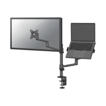 Neomounts DS20-425BL2 - Befestigungskit (Spannbefestigung für Tisch, VESA-Adapter, Notebook-Ablage, Tisch-Kabeldurchführung, Monitorarm, Notebookschacht-Arm)