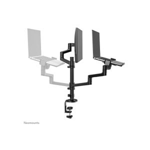 Neomounts DS20-425BL2 - Befestigungskit (Spannbefestigung für Tisch, Tisch-Kabeldurchführung, Notebook-Ablage, Monitorarm, VESA-Adapter, Notebookschacht-Arm)