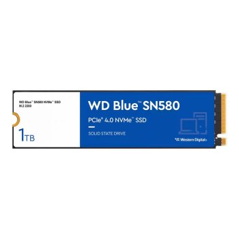 WD Blue SN580 WDS100T3B0E - SSD - 1 TB - intern - M.2 2280 - PCIe 4.0 x4 (NVMe)