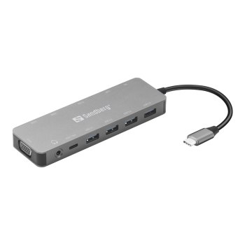 SANDBERG 13-in-1 - Dockingstation - USB-C - VGA, HDMI