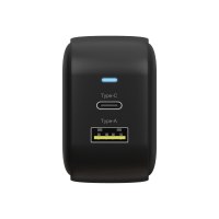 ICY BOX IB-PS106-PD - Netzteil - 38 Watt - 3 A - PD 3.0, Quick Charge 3.0 - 2 Ausgabeanschlussstellen (USB, 24 pin USB-C)