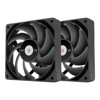 Thermaltake TOUGHFAN 12 Pro - Gehäuselüfter - 120 mm - Schwarz (Packung mit 2)