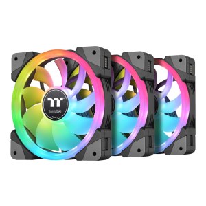 Thermaltake SWAFAN EX12 RGB - Premium Edition - Gehäuselüfter - 120 mm - Schwarz (Packung mit 3)