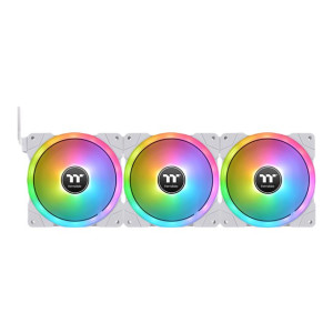 Thermaltake SWAFAN EX12 RGB - Premium Edition - Gehäuselüfter - 120 mm - weiß (Packung mit 3)