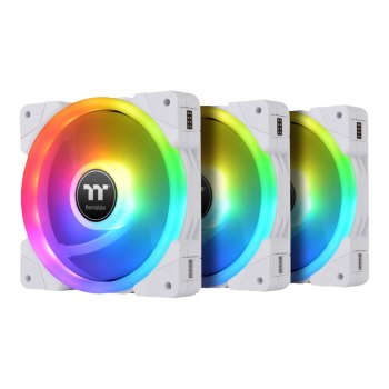 Thermaltake SWAFAN EX14 RGB - Premium Edition - Gehäuselüfter - 140 mm - weiß (Packung mit 3)