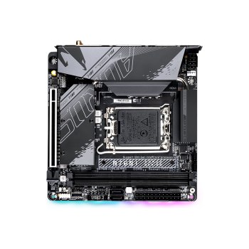 Gigabyte AORUS B760I PRO - 1.X - Motherboard - Mini-ITX - LGA1700-Sockel - B760 Chipsatz - USB-C 3.2 Gen2, USB-C 3.2 Gen 1, USB 3.2 Gen 2, USB 3.2 Gen 1 - 2.5 Gigabit LAN, Wi-Fi, Bluetooth - Onboard-Grafik (CPU erforderlich)