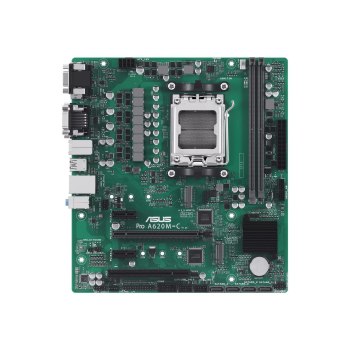 ASUS Pro A620M-C-CSM - Motherboard - micro ATX - Socket AM5 - AMD B650 Chipsatz - USB 3.2 Gen 1, USB 3.2 Gen 2, USB-C 3.2 Gen2 - Gigabit LAN - Onboard-Grafik (CPU erforderlich)