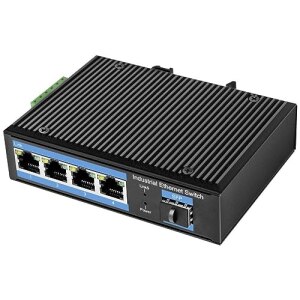 LogiLink 4-Port Gigabit Ethernet Switch 1000Mbit/s+1 SFP...