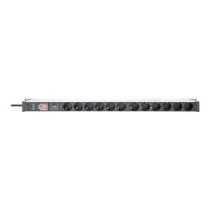 DIGITUS aluminum profile extension socket with switch and...