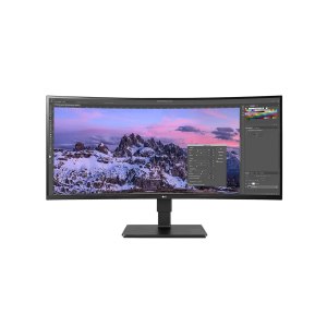 LG UltraWide 35BN77CP-B - LED-Monitor - gebogen - 89 cm (35") - 3440 x 1440 UWQHD @ 100 Hz - VA - 300 cd/m² - 2500:1 - HDR10 - 5 ms - 2xHDMI, DisplayPort, USB-C - Lautsprecher - Schwarz