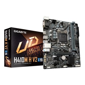 Gigabyte H410M H V2 - 1.0 - Motherboard - micro ATX - LGA1200-Sockel - H410 Chipsatz - USB 3.2 Gen 1 - Gigabit LAN - Onboard-Grafik (CPU erforderlich) - HD Audio (8-Kanal)