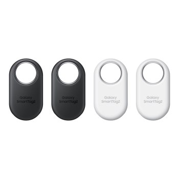 Samsung Galaxy SmartTag2 - Anti-Verlust Bluetooth-Tag für Handy - Schwarz, weiß (Packung mit 4)