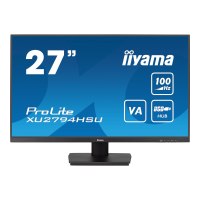 iiyama ProLite XU2794HSU-B6 - LED-Monitor - 68.5 cm (27") - 1920 x 1080 Full HD (1080p) @ 100 Hz - VA - 250 cd/m² - 4000:1 - 1 ms - HDMI, DisplayPort - Lautsprecher - mattschwarz