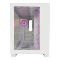 LC-Power Gaming 807W - Midi Tower - PC - White - ATX - EATX - micro ATX - Mini-ITX - Metal - Plastic - Tempered glass - Blue - Green - Red