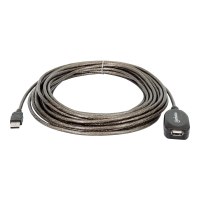 Manhattan USB-A to USB-A Extension Cable, 10m, Male to Female, Active, 480 Mbps (USB 2.0)