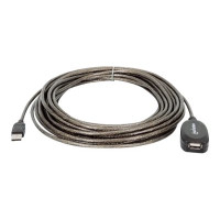 Manhattan USB-A to USB-A Extension Cable, 10m, Male to Female, Active, 480 Mbps (USB 2.0)