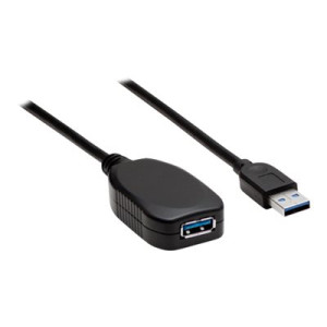 Manhattan USB-A to USB-A Extension Cable, 5m, Male to Female, Active, 5 Gbps (USB 3.2 Gen1 aka USB 3.0)