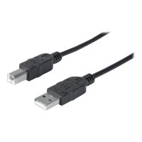 Manhattan USB-A to USB-B Cable, 1.8m, Male to Male, Black, 480 Mbps (USB 2.0)