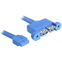 Delock USB 3.0 Pin Header - USB-Kabel intern auf extern - 19-poliger USB 3.0 Kopf (W)