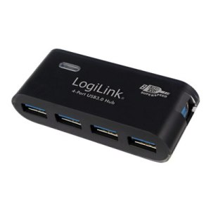 LogiLink Hub USB 3.0 a 4 porte - Hub - 4 x SuperSpeed USB...