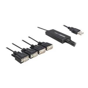 Delock USB 2.0 > 4 x Serial Adapter - Adattatore seriale