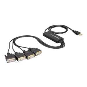 Delock USB 2.0 > 4 x Serial Adapter - Adattatore seriale