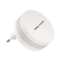 Realpower PBC1800 - Powerbank + AC-Netzteil - 1800 mAh - 1 A (USB) - auf Kabel: Micro-USB